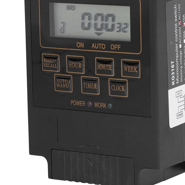 Interruptor de tiempo de farola, interruptor de temporizador de 110 V, interruptor de tiempo Kg316t, interruptor de temporizador automático, diseño aerodinámico