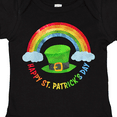 thumbnail image 4 of Inktastic Happy St. Patrick's Day Rainbow and Hat Boys or Girls Baby Bodysuit, 4 of 5