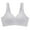 Grey, variant on Women's Comfortable Adjustable Steel Ring V Neck T Shirt Bra