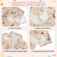 thumbnail image 4 of FORMRS Kids Short Sleeve Top and Pants Pajama Set Unisex Satin 2-Piece Sleepwear, Sizes 13-14Y, Cartoon Goose Pattern, 4 of 8