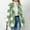 *Green, variant on ClodeEU Women's Check Pattern Flannel Wool Coat With Pockets, Long Sleeves Lapel Buttons Jacket Khaki,Womens Plus L