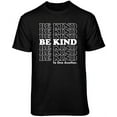 thumbnail image 2 of Teelocity Be Kind Repeat Graphic T-Shirt (X-Large - Standard Fit, Black White Type), 2 of 4