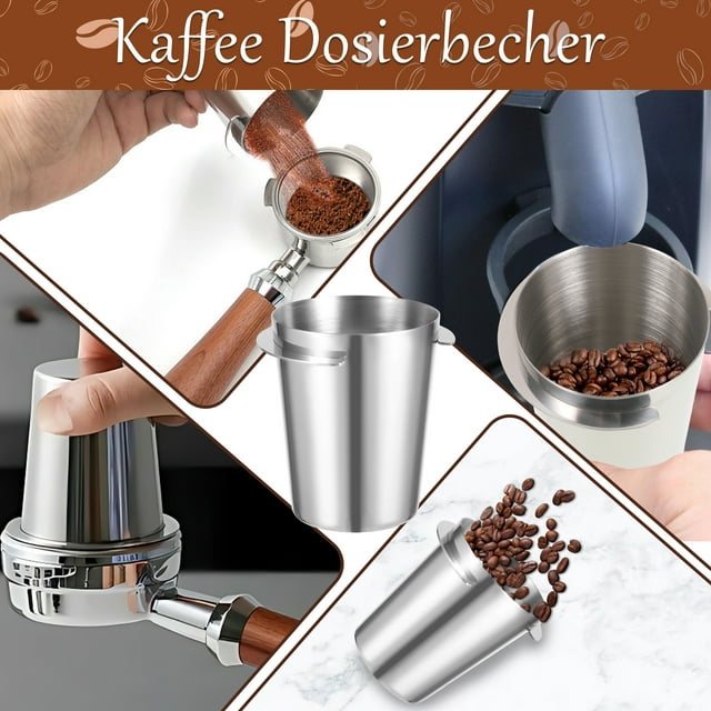 Unatoiry Wide Applications For Coffee Lovers Convenient And Practical Stainless Steel Coffee Dosing Cup 51mm