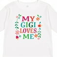 thumbnail image 4 of Inktastic My Gigi Loves Me Girls Apparel Girls Long Sleeve Toddler T-Shirt, 4 of 5