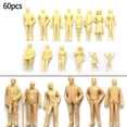 thumbnail image 1 of Model Figures 1:87 Unpainted H0 Figures Standing H0 Accessories Plastic 60 Pcs, 1 of 7