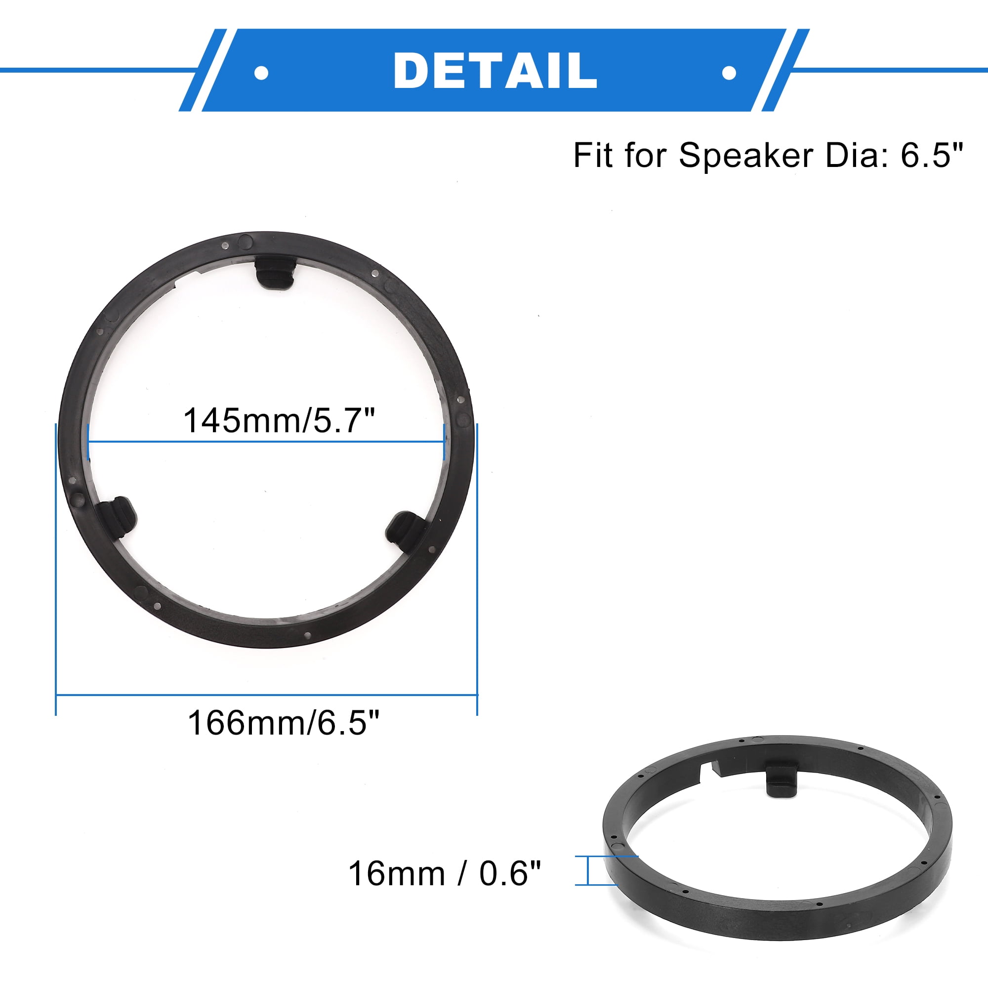 Unique Bargains 2Pcs Speaker for Spacer Ring for Mitsubishi for Mirage 2014-2020