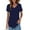 BU1, variant on Holzkary Women's Short Sleeve Tunic Tops Summer V Neck Shirts Casual Fashion Basic Tees Curved Hem Tops A L