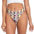 thumbnail image 1 of Balery Polka Dot Tangas de Algodón para Mujer con Estampado – Ropa Interior Sexy, Transpirable, G-string-Large, 1 of 6
