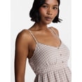 thumbnail image 4 of No Boundaries Button Front Mini Dress, Women's XXS-XXL, 4 of 5