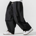 thumbnail image 2 of Zszcpp Men Work Pants Sports Long Loose Comfortable Sports Wide Leg Trend Overalls Wide Leg Trousers Casual Trouser, 2 of 4