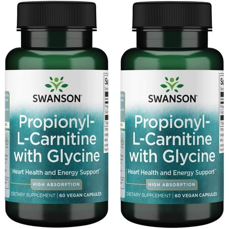 Swanson Propionyl L-Carnitine with Glycine 60 Vegan Caps 2 Pack