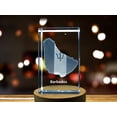 thumbnail image 3 of Barbados 3D Engraved Crystal 3D Engraved Crystal Keepsake/Gift/Decor/Collectible/Souvenir, 3 of 5