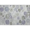 thumbnail image 2 of Addison Rugs Mayfield Premium Machine Washable Transitional Geometric Lavender Rectangle Rug, 1'8" x 2'6", 2 of 6