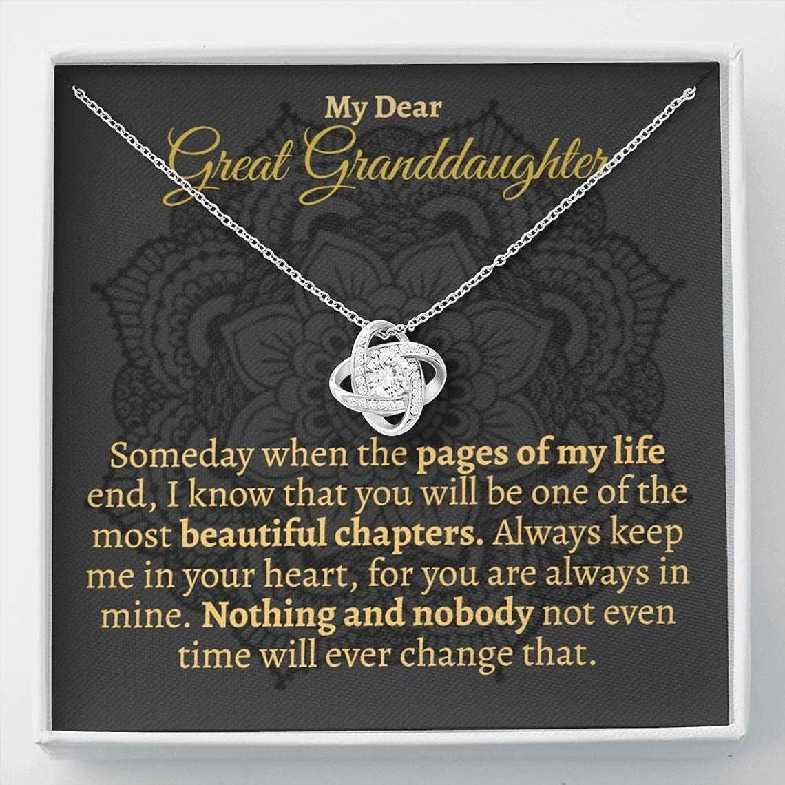 Great Granddaughter Gift, Great Granddaughter Keepsake, Great Granddaughter Jewelry, Great Granddaughter Necklace, Birthday Gift Necklaces styles On Birthday, Christmas, Xmas, Anniversary