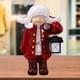 thumbnail image 5 of Figura de niño, muñeco infantil, adorno navideño de mesa, escultura de resina para niños rojo, 5 of 9