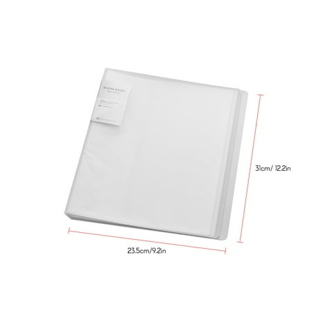 Sheet Music Display - A4 Presentation Display Book Clear Page Protector for Business Reports Artwork Music Sheets School Students Papers