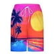 thumbnail image 5 of Pantalones Cortos para Hombre Cintura Elástica con Bolsillos, Forro de Impresión de Moda Casual para la Playa, Al Aire Libre Y el Uso Diario, 5 of 6