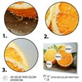 thumbnail image 3 of Designart "Fruit Orange Delight Painting II" Food & Beverage Floater Framed Wall Art Living Room, 3 of 7