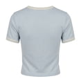 thumbnail image 3 of Playera Quarry para Dama, Manga Corta Azul Talla EG, 3 of 4