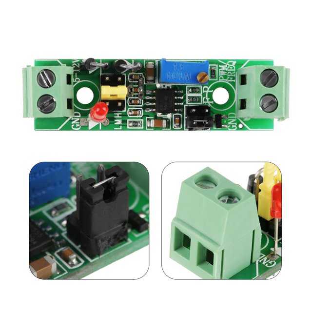 PWM Module, 570hz-16khz Réglable Générateur de Signal d'Impulsion 5V-12VDC NE555 PWM Module pour Circuit de Commande de Puissance