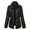 BLACK, variant on KOGMO Womens Fully Lined Zip Up Anorak Jacket Detachable Faux Fur Trim