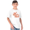thumbnail image 5 of Happy Halloween Trick or Treat Bats Crewneck T Shirts Boy Girl Teen Brisco Brands X, 5 of 6