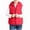 Red, variant on DJDLJWCJ Puffer Vest Girls Full Zipper Lightweight Warm Winter Jacket Solid Color Sleeveless Jacket Pink Size 5T