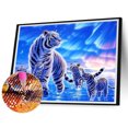 thumbnail image 2 of Pintura de diamante 5D DIY Kit de tigre de taladro redondo completo decoración del hogar arte artesanal Hugtrwg Para estrenar, 2 of 9