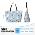 thumbnail image 4 of Easygdp Skiing penguin Bear Bolsa de Viaje de Playa de Gran Capacidad, Bolsa Tote Perfecta para la Playa, Escapadas de Fin de Semana y Viajes, 4 of 7