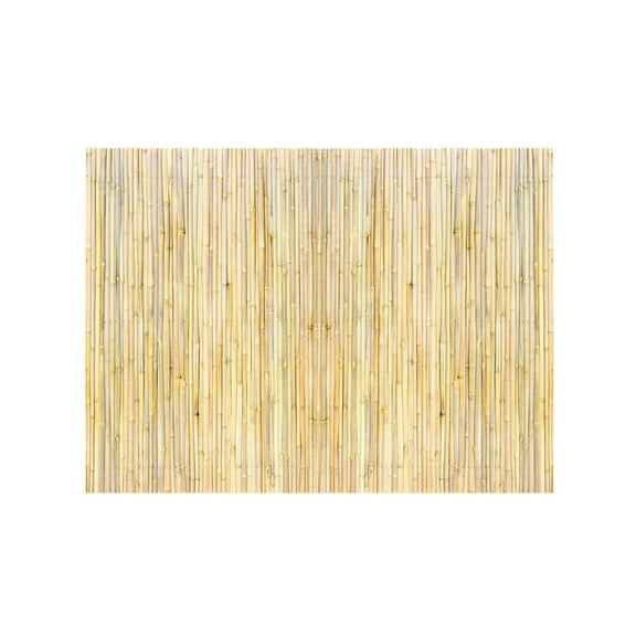 VEVOR Natural Rolled Bamboo Fence Bamboo Panel 4 ft H x 6 ft L x 0.75 in D.