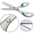 thumbnail image 6 of ZHUYING 2 pack Green Pinking Shears Comfort Grips Crafts Zig Zag Cut Sewing Scissors,Professional Handheld Dressmaking, 6 of 6