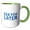 Green/White, variant on 3drose, Typography of Sea You Later, 11oz Mug