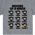 thumbnail image 3 of Instant Message - Moods Of A Ninja - Toddler And Youth Short Sleeve Graphic T-Shirt, 3 of 6