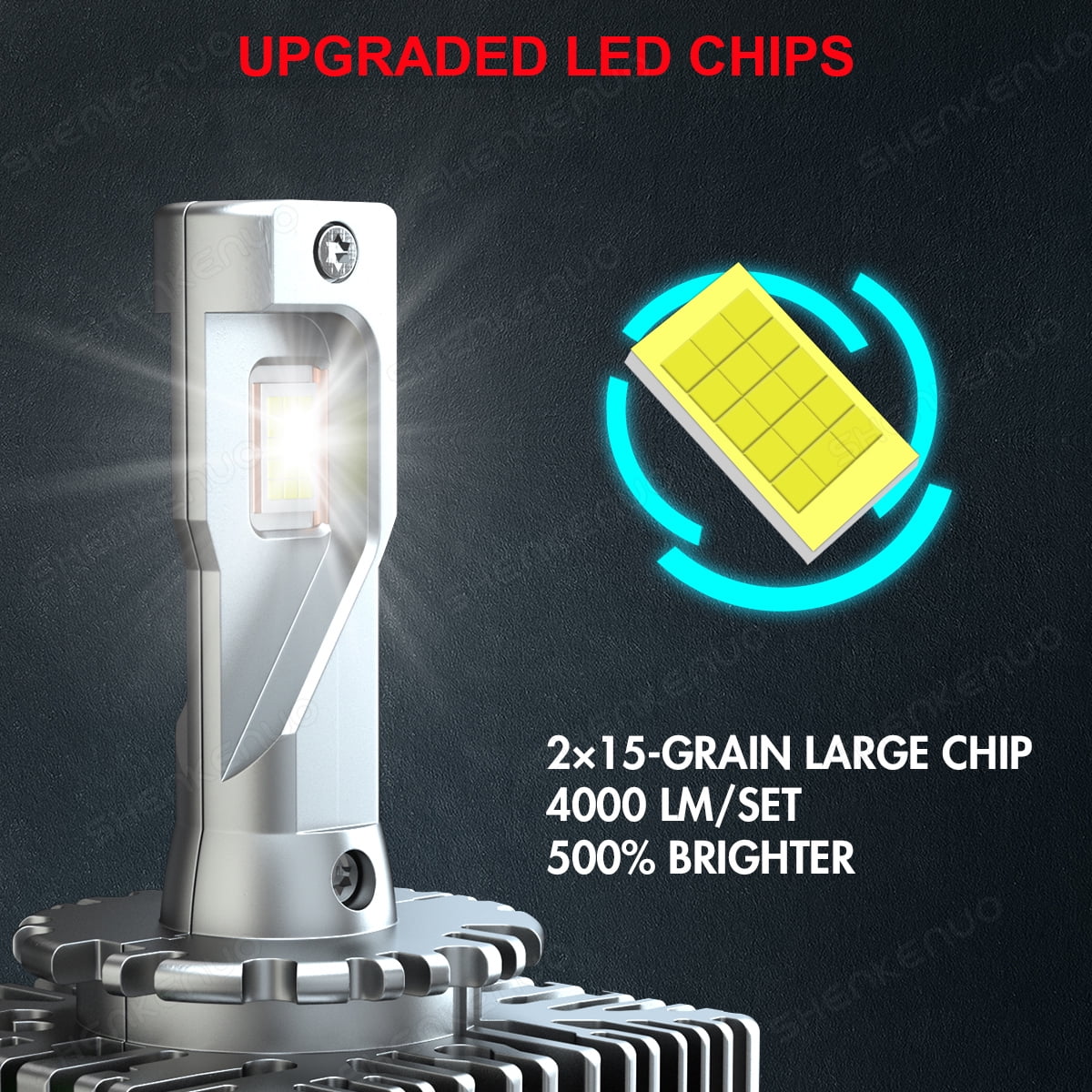 D1S LED Headlight Bulbs for Chrysler town & country 2008-2016 Low Beam 35W 6500K White,2pcs