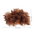 thumbnail image 2 of unbranded Peluca Afro Rizada Corta Color Marrón Transpirable Ideal Para Eventos Y Disfraces, 2 of 6