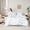 Blue White, variant on jejeloiu Rustic Leaves 7-Piece Twin Bedding Sets,Modern Minimalsit Aesthetic Bedding Comforter Set,Purple White Sheet Sets For Girls,Luxury Bedroom Decor Reversible