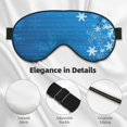 thumbnail image 3 of Uemuo Blue Christmas Pattern Sleep Eye Mask - Light Blocking Sleep Mask Blocking Out Light Perfectly, Soft and Comfortable Night Eye Mask, Eye Blinder, 3 of 7