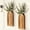 Brown, variant on 2026 Crowd Favorite Set of 2 White Wooden Wall Mounted Vase,Boho Rustic Hanging Pocket Planter for Dried Flowers Greenery,Farmhouse Wall Decor for Entryway Bathroom Living Room