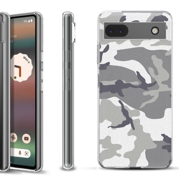 Slim-Fit Gel TPU Phone Case for Google Pixel 6a, by OneToughShield ® - Urban Camo