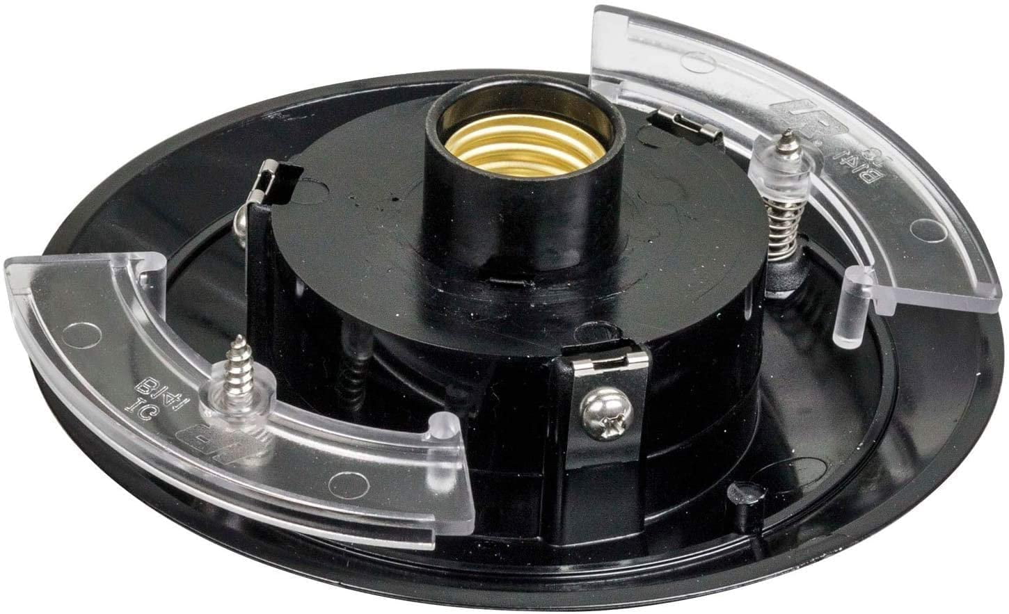 KastLite Black Wing Clip Post Top Fitter Fits Lamp Post Globes and