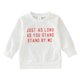 thumbnail image 1 of Gibobby Conjuntos de día de San Valentín para niñas y niños, estampado de letras, cuello redondo, sudaderas de manga larga, camiseta, pulóver, Tops(Blanco, 6-12 Meses), 1 of 4