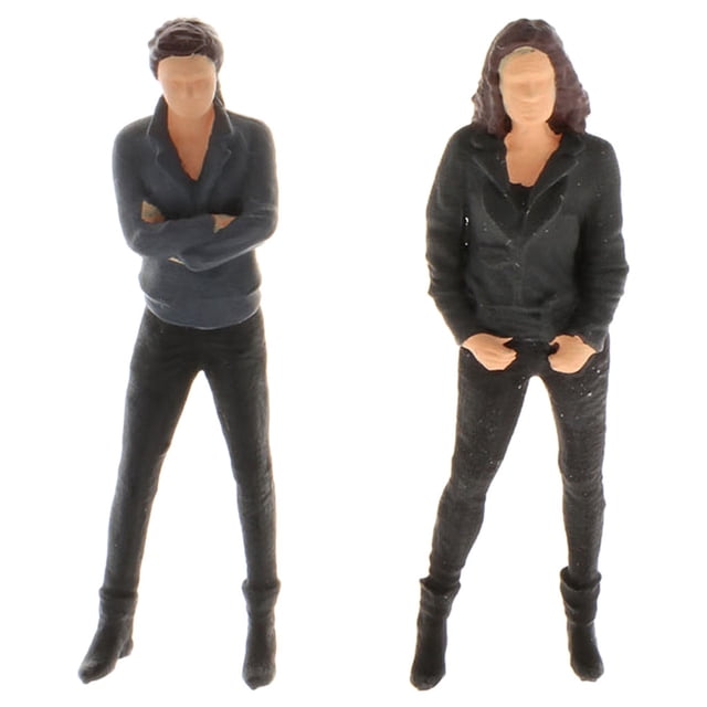 2 Paquetes 1/64 Miniatura Coche de Carreras Personaje Modelo Juguetes Sunnimix Modelos en miniatura Personas
