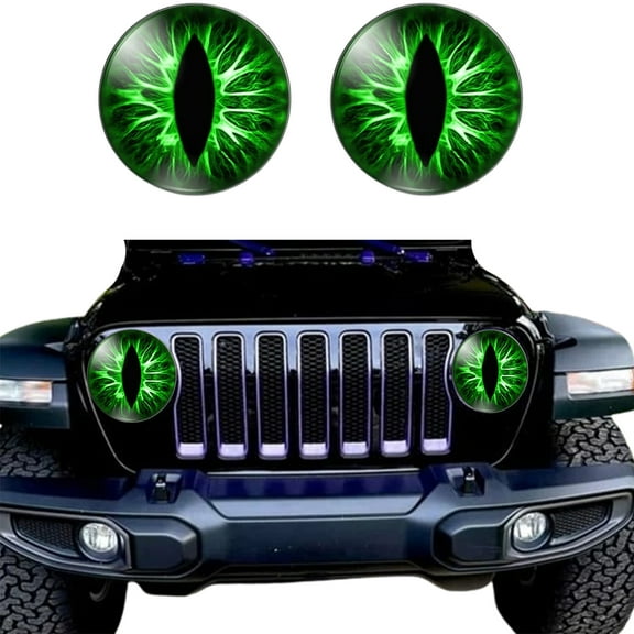 Car Stickers,Beast Eyes Headlight Decals Pair,Funny Car Decals,Off Road Vehicles Light Stickers