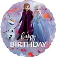 thumbnail image 2 of Frozen Party Supplies 5th Birthday Balloon Bouquet Olaf Elsa Anna Let It Snow Decorations Purple Number 5, 2 of 7