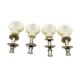 thumbnail image 1 of Clavijas de afinación para ukelele, piezas de instrumentos, estilo clásico, de hierro y ABS, para máquinas plata y blanco, 1 of 9