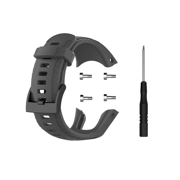 Replacement Watch Strap for Suunto 5, Water-Resistant Silicone Band for Men and Women