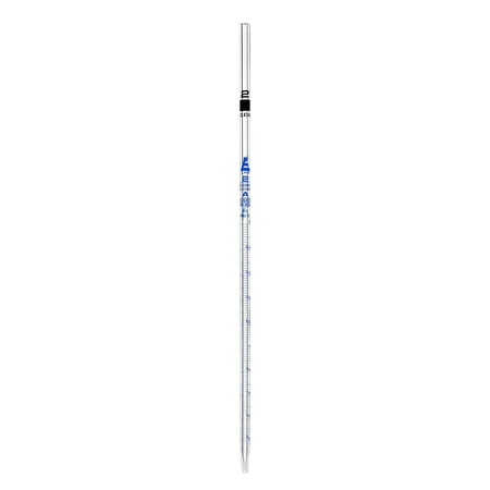 Serological Pipette, 2ml - Class A, Tolerance ?0.010ml - Blue Graduations - Color Code, Black - Calibrated for Delivery to Jet - Borosilicate Glass - Eisco Labs