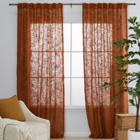 MoDRN Naturals Open Weave Curtain Panel Pair