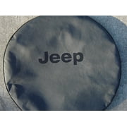 SpareCover Brawny Series - Jeep 30" BLACK logo Tire Cover