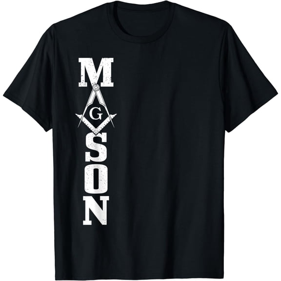 Mason Square & Compass Masonic Symbol Freemason Shriner T-Shirt mens t shirt，black，women，funny，misfits，men，journey